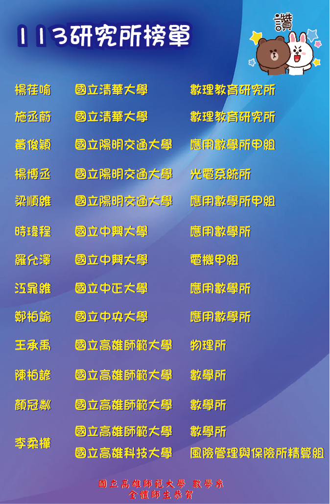 最新消息｜國立高雄師範大學數學系 NKNU MATH